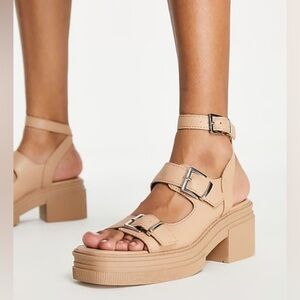 ASOS DESIGN Chunky Platform Sandal in Tan